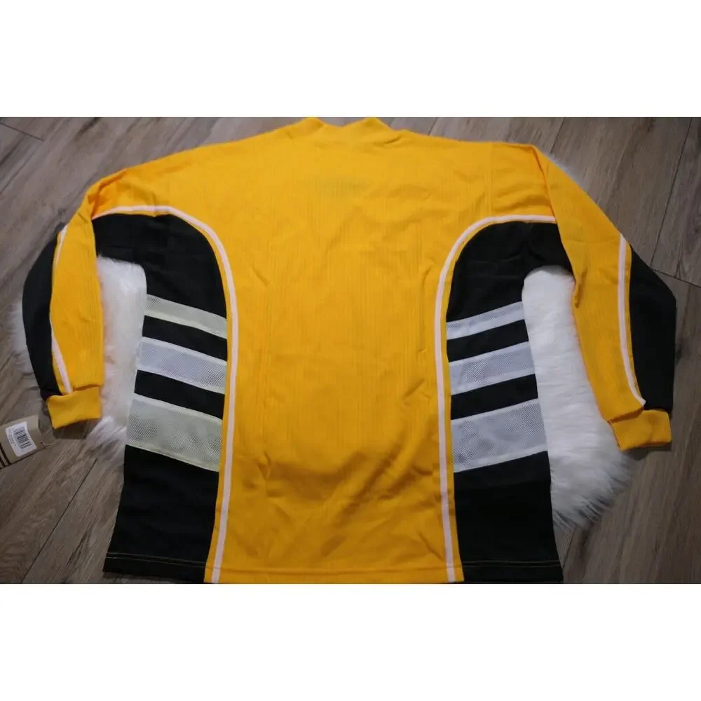 NWT Vintage 90s ADIDAS Soccer Carlsbad Goalkeeper Jersey Gold & Black Men Large